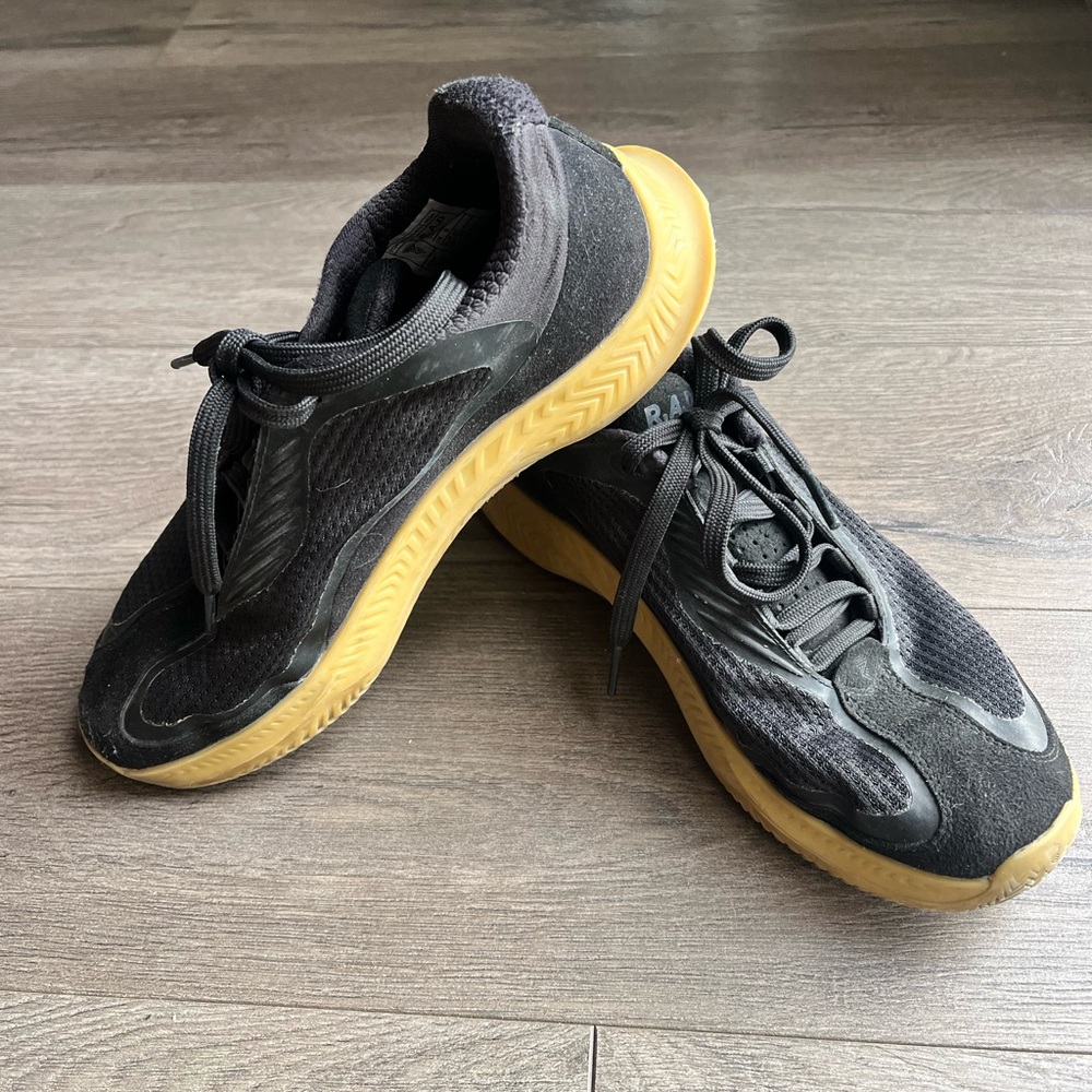Black and Yellow Athletic Sneakers